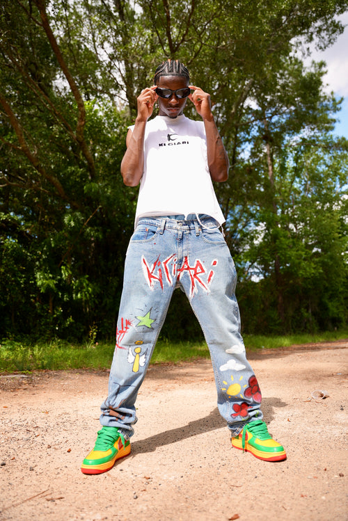 Ki Ciari Painted Denim
