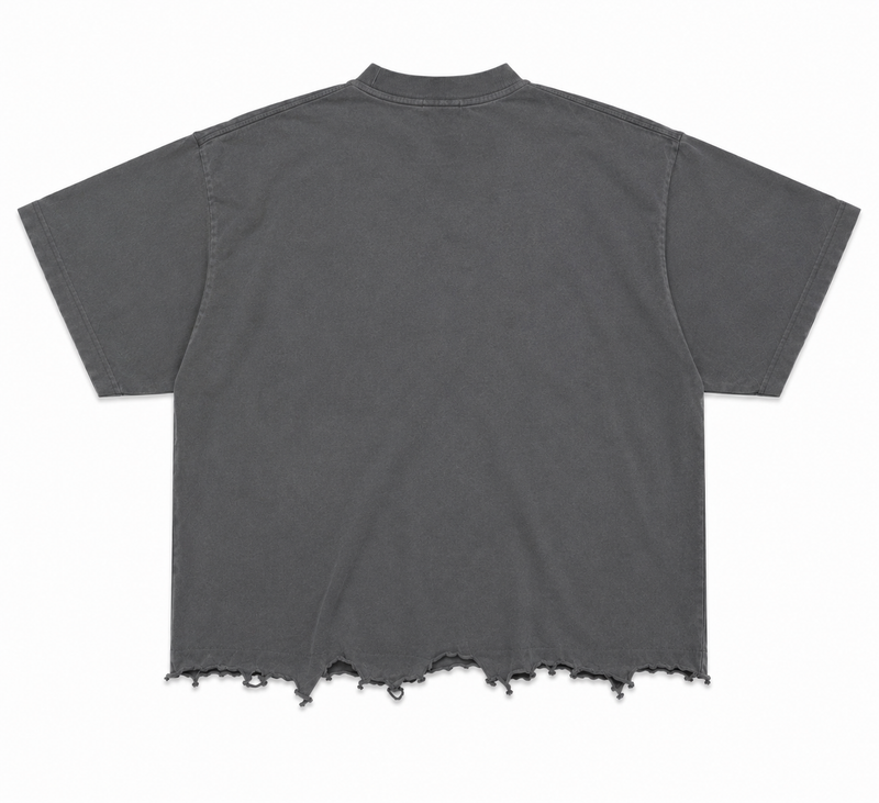 Ki Ciari Medium Fit T-shirt in Faded Gray back