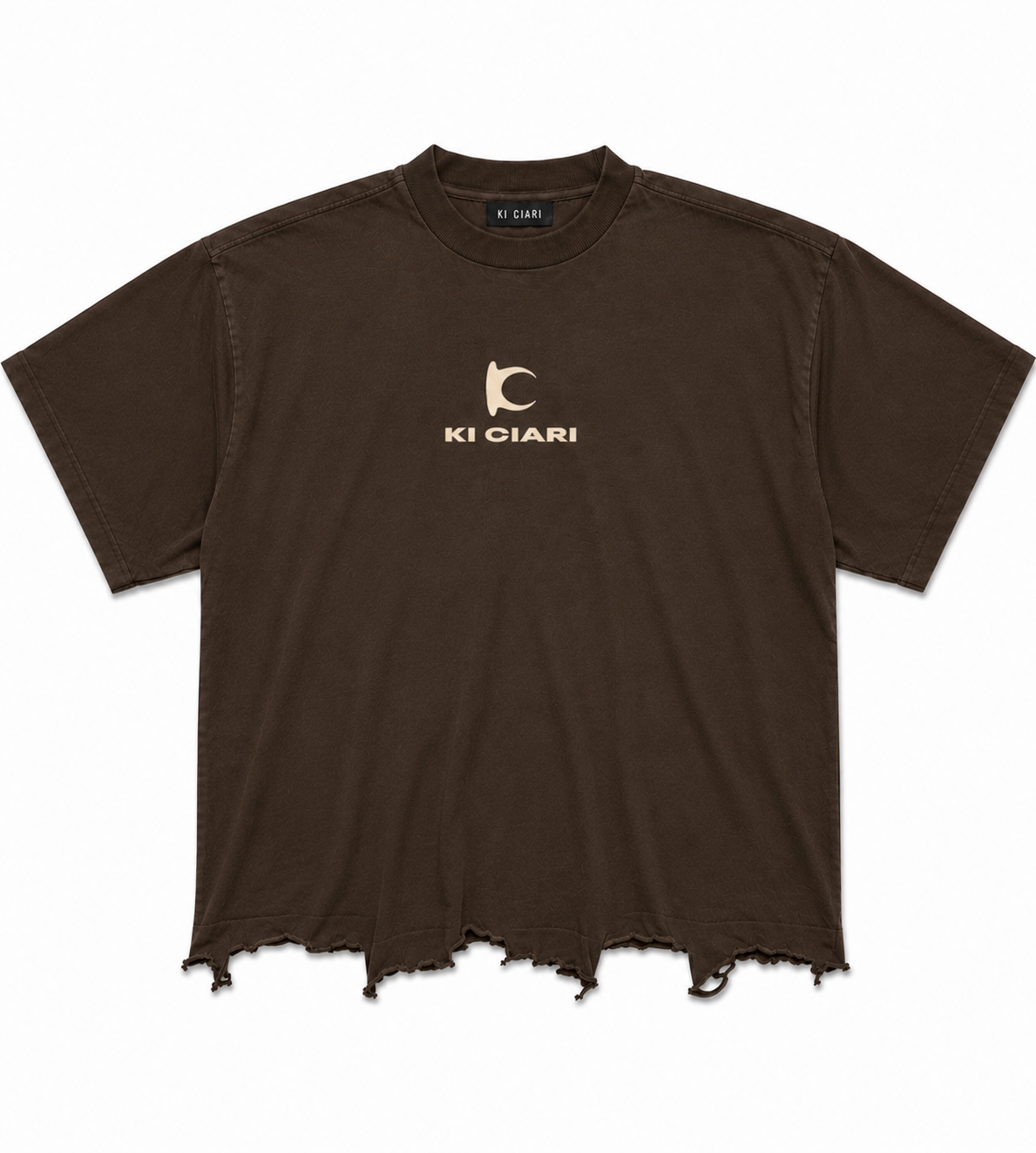Ki Ciari Medium Fit T-shirt in Brown